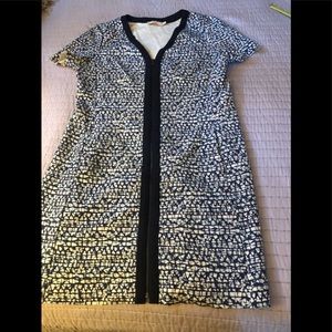 Tory Burch navy.white dress.